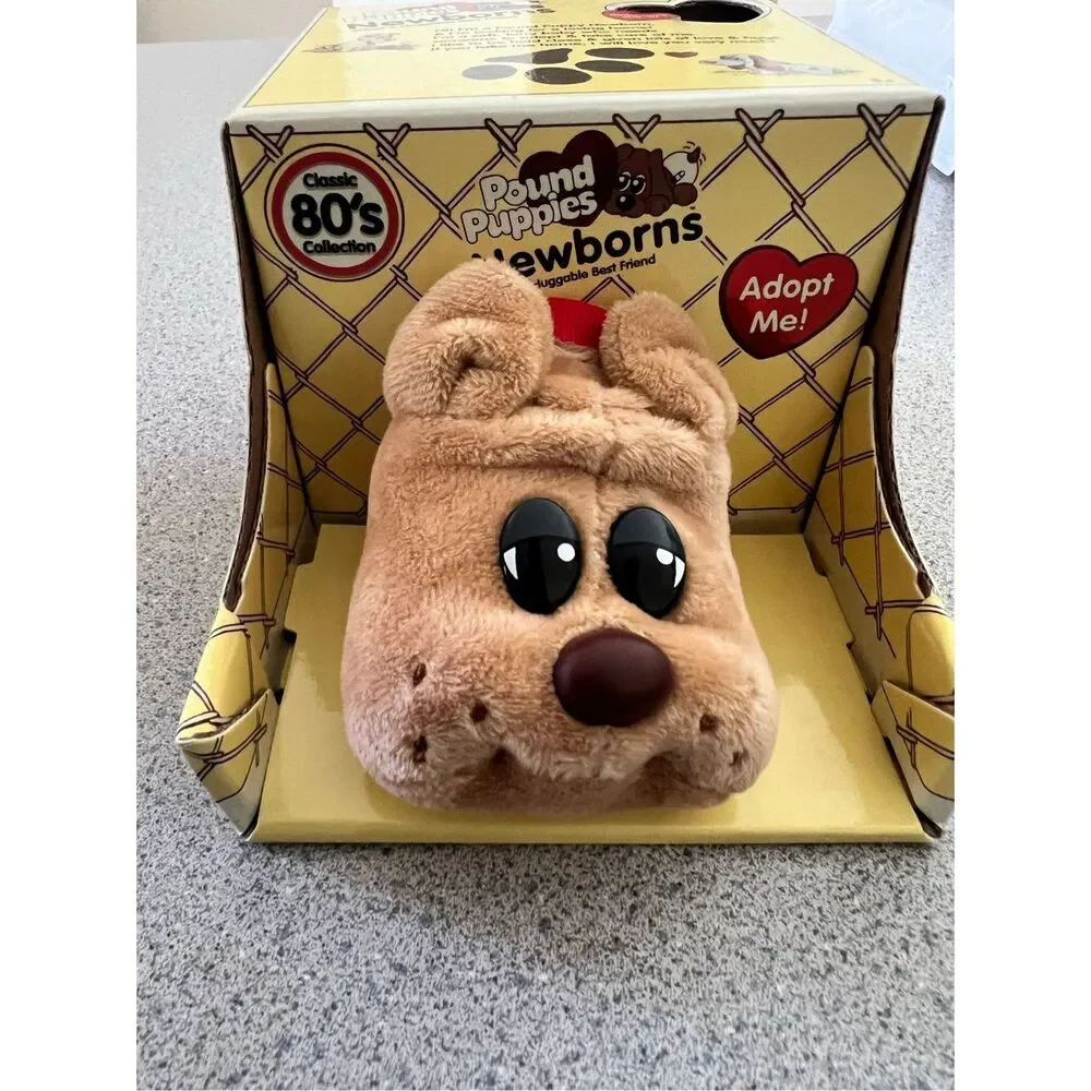 Pound Puppies Newborns New in Box Hasbro 2018 80s Vintage brown Dog pointy ears